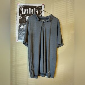 Men's 2XL Short Sleeve Collared Shirt Gray